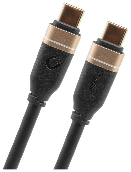 20 Gbit/s Stecker Rundkabel USB C auf USB C bis 60 W 0,5 m  D1C33199 (Schwarz) 