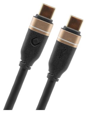 20 Gbit/s Stecker Rundkabel USB C auf USB C bis 60 W 2 m  D1C33201 (Schwarz) 