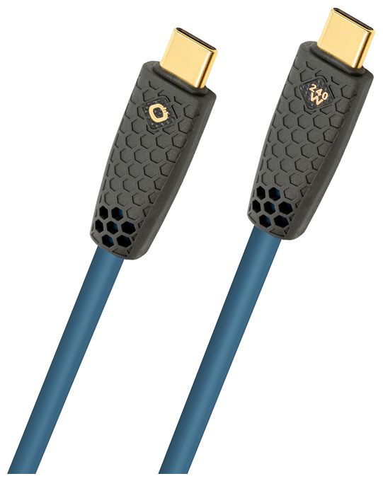 40 Gbit/s Stecker USB C auf USB C bis 240 W 1 m  D1C9566 (Blau, Schwarz) 