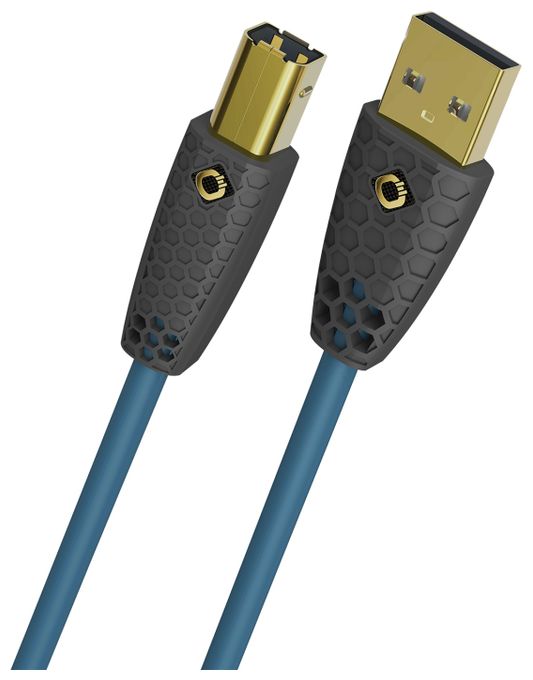 0,48 Gbit/s Stecker Rundkabel USB A auf USB B 5 m  D1C9572 (Blau) 