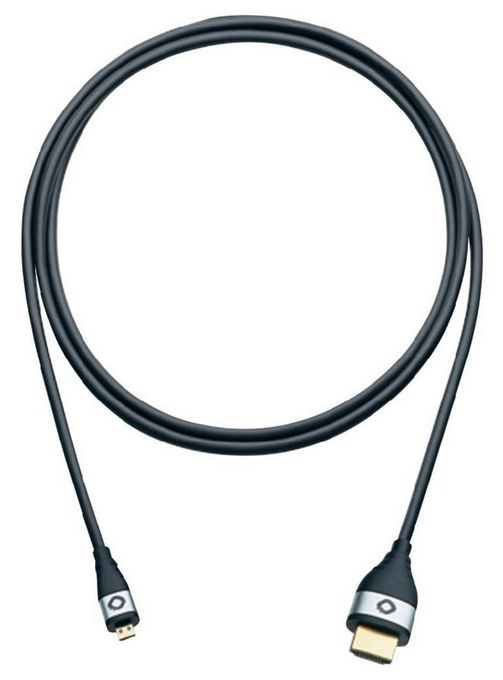 18 Gbit/s Stecker HDMI auf HDMI Typ D (Mikrofon) 1,8 m  i-Connect HS micro 180 (Schwarz) 