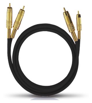 2x Cinch 0,5 m  NF1 Master Audio-Cinchkabel (Schwarz) 