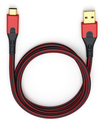 Stecker USB A auf USB C 3 m  USB Evolution C3 (Schwarz, Rot) 