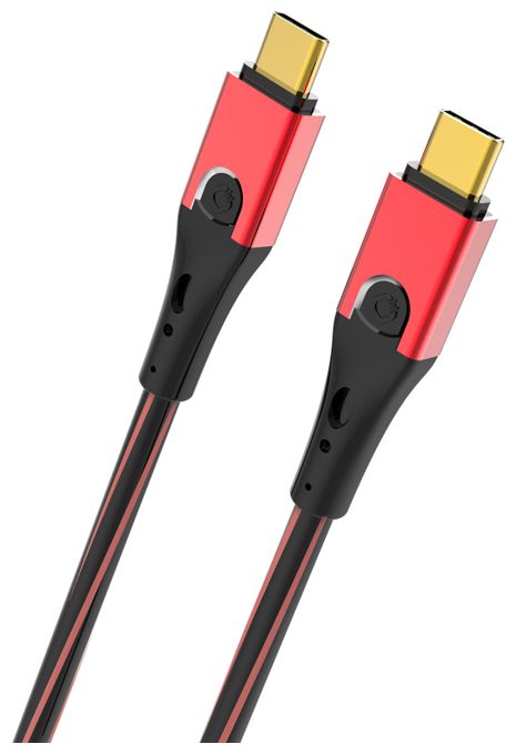 20 Gbit/s Stecker Rundkabel USB C auf USB C bis 60 W 2 m  USB Evolution CC (Rot) 