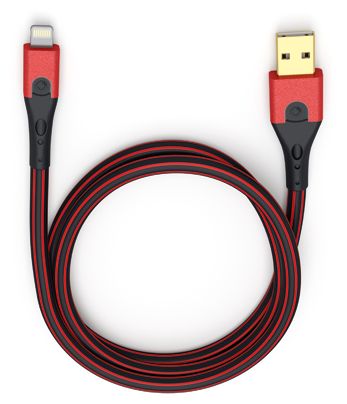 Stecker Lightning auf USB A 3 m  USB Evolution Li (Rot) 