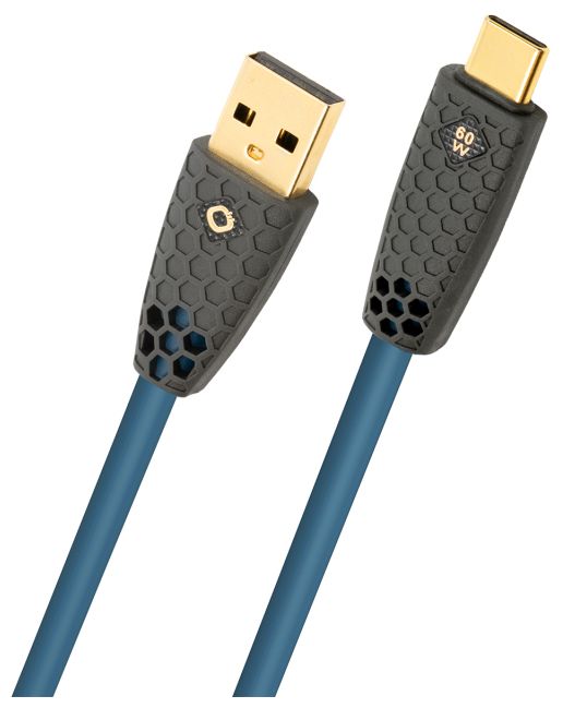 0,48 Gbit/s Stecker USB A auf USB C bis 60 W 2 m  USB Flex Charge AC (Blau) 