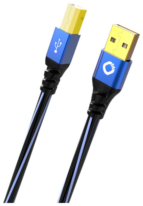 0,48 Gbit/s Stecker Rundkabel USB A auf USB B 2 m  USB Plus B (Blau) 