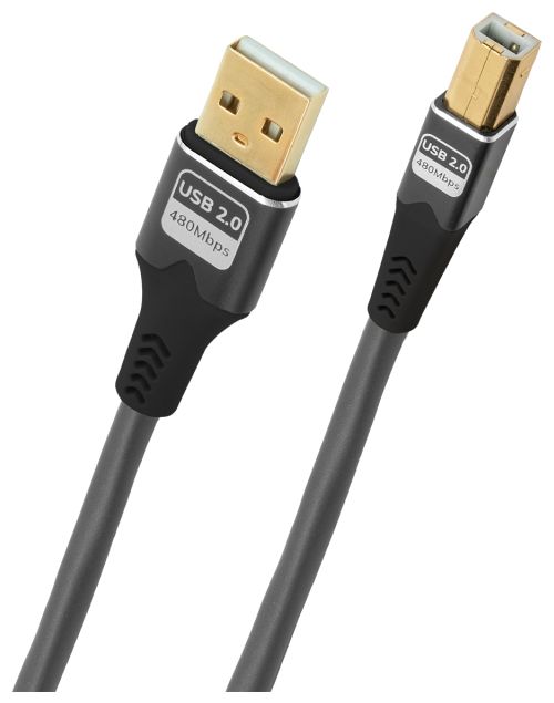 0,48 Gbit/s Stecker Rundkabel USB A auf USB B 5 m  USB Pulse AB (Anthrazit) 