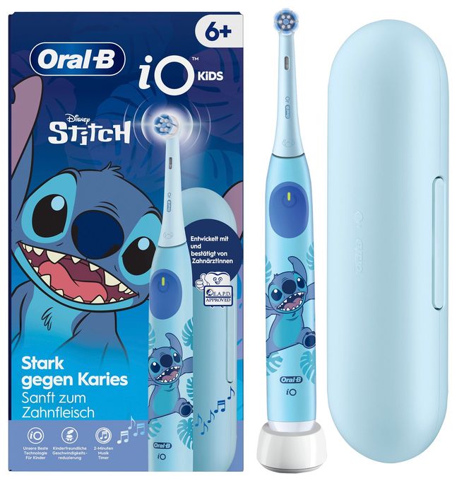 Rotierende Zahnbürste für Kinder  iO Kids 6+ Disney Stitch (Blau) 