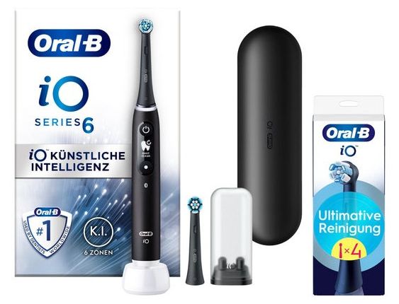 Vibrierende Zahnbürste für Erwachsene  iO Series 6N (Schwarz) 