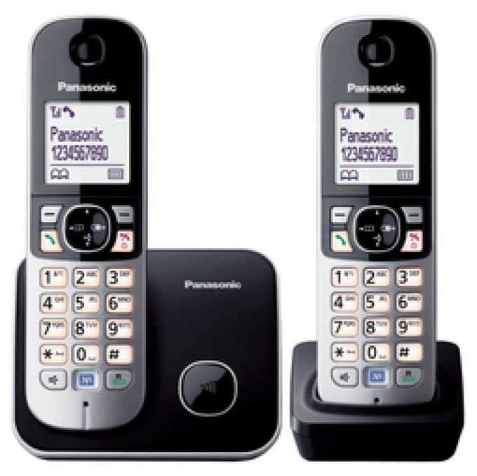 DECT-Telefon  KX-TG6812 (Schwarz) 