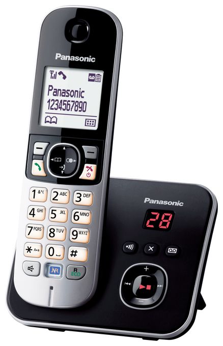 DECT-Telefon  KX-TG6821 (Schwarz) 