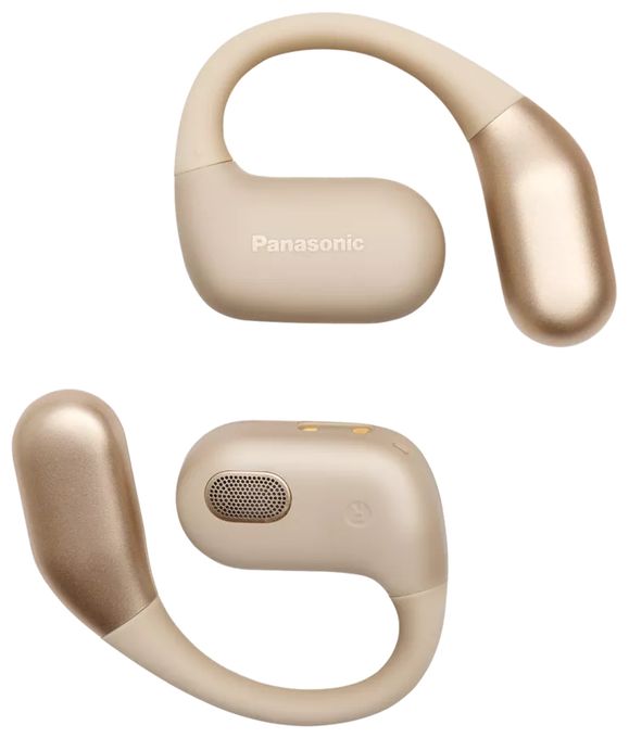 Knochenschall Bluetooth Kopfhörer kabellos 7 h Laufzeit IPX4  RB-F10DE (Beige) 
