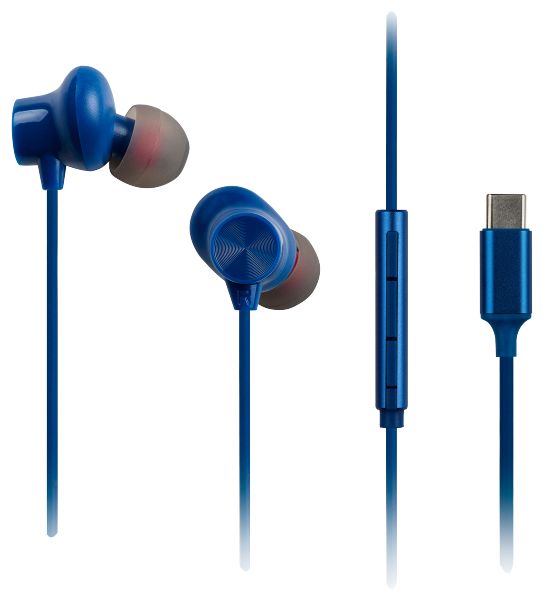 In-Ear Kopfhörer Kabelgebunden USB Typ-C  RP-TCM225DEA (Blau) 