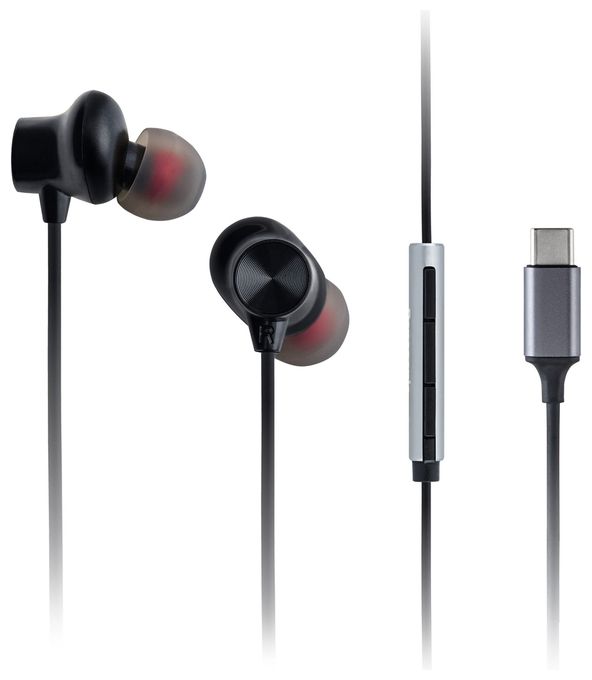 In-Ear Kopfhörer Kabelgebunden USB Typ-C  RP-TCM225DEK (Schwarz) 