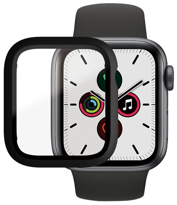 Klare Bildschirmschutzfolie gehärtetes Glas für  Apple Apple - Watch Series 4 40mm, Apple - Watch Series 5 40mm, Apple - Watch Series 6 40mm, Apple - Watch SE 40mm Kratzresistent, Schockresistent, Antibakteriell 3640 Full Body 