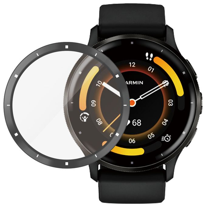 Klare Bildschirmschutzfolie Polyethylenterephthalat, Silikon für  Garmin Garmin - Venu 3 Kratzresistent, Schockresistent, Antibakteriell 3699 Displayschutz 