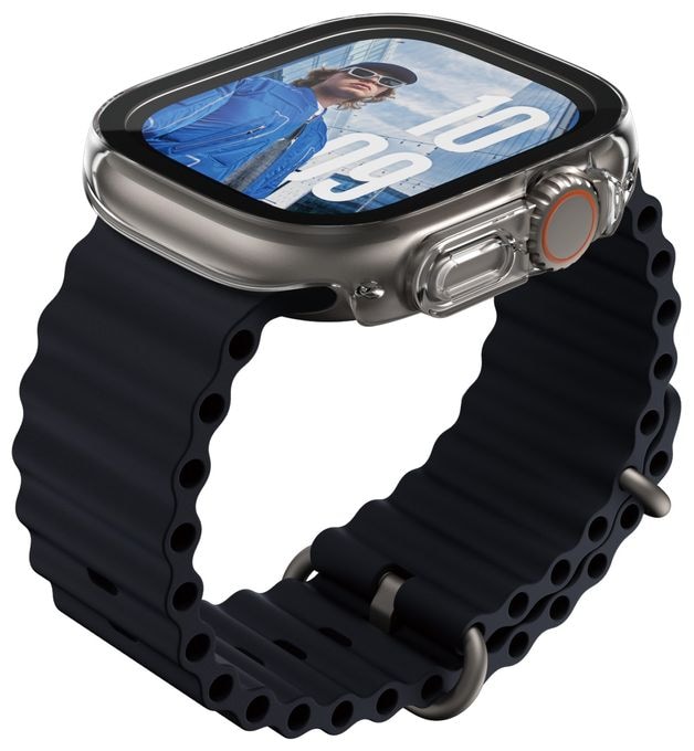 Klare Bildschirmschutzfolie gehärtetes Glas für  Apple Apple - Watch Ultra 49mm, Apple - Watch Ultra 2 49mm, Apple - Watch Ultra 3 49mm Kratzresistent, Schockresistent 3715 Snappie Full Body Slim 