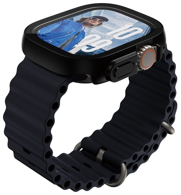 Klare Bildschirmschutzfolie gehärtetes Glas für  Apple Apple - Watch Ultra 49mm, Apple - Watch Ultra 2 49mm, Apple - Watch Ultra 3 49mm Kratzresistent, Schockresistent 3718 Snappie Full Body Slim 