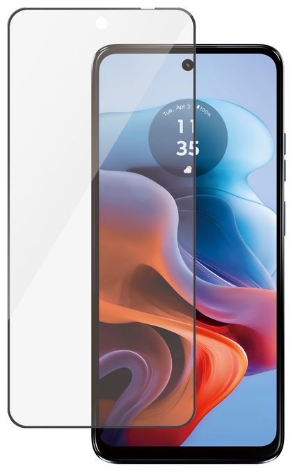 Klare Bildschirmschutzfolie Gehärtetes Glas, Polyethylenterephthalat, Silikon für  Motorola Motorola - Moto G34 5G Kratzresistent, Schockresistent 6584 