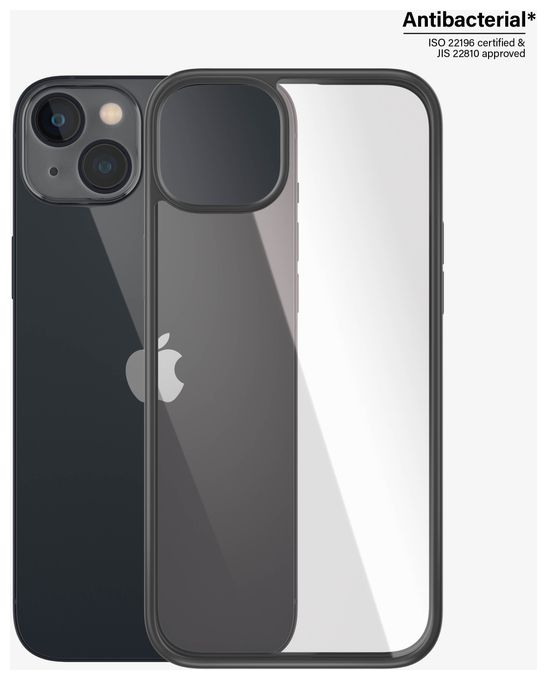 Cover für Apple iPhone 14 Plus (Schwarz, Transparent) ClearCase 
