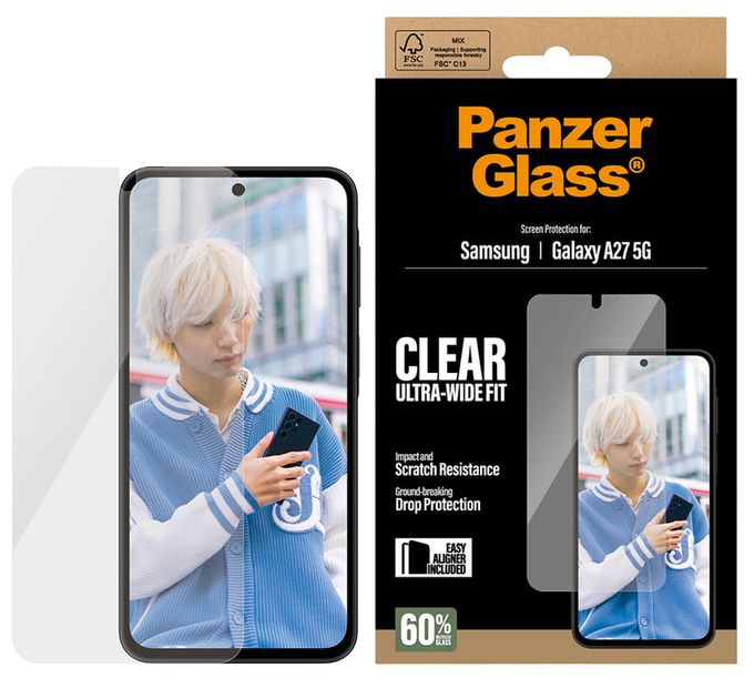 Displayschutz Samsung Galaxy A27 5G | Ultra-Wide Fit m. EasyAligner 