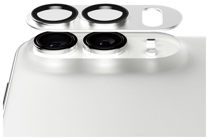 Kameraobjektivschutz Silikon für Apple iPhone Duo Fender 