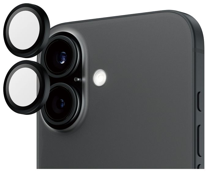 Klare Bildschirmschutzfolie Gehärtetes Glas, Silikon für  Apple Apple - iPhone 16, Apple - iPhone 16 Plus Kratzresistent, Schockresistent Hoops Kameraschutz 
