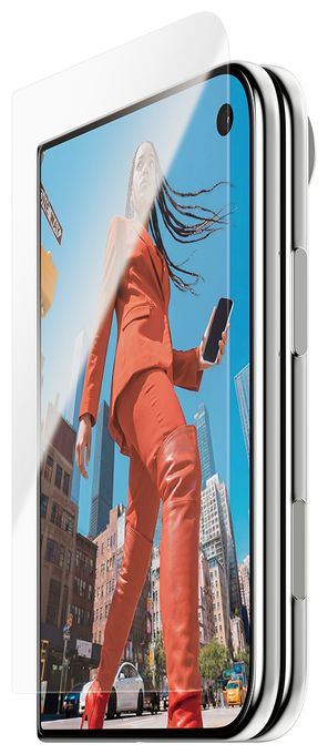 PanzerGlass® Außendisplay Displayschutz iPhone Duo | RahmenFit m. EasyAligner 