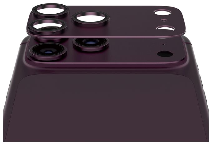 PanzerGlass® Fender Kameraschutz Dark Cherry iPhone 18 Pro Max 