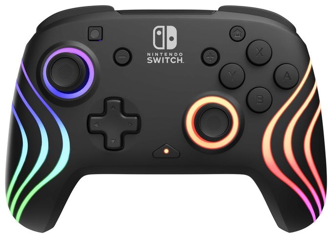 Analog / Digital Gamepad für Nintendo Switch, Nintendo Switch Lite, Nintendo Switch OLED  Afterglow Wave (Schwarz) 