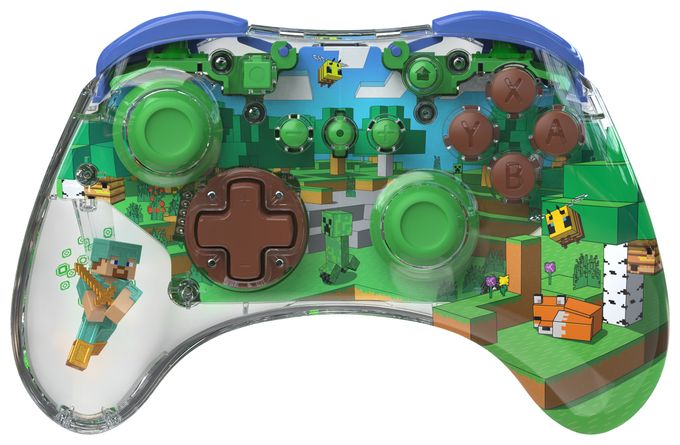 Analog / Digital Gamepad für Nintendo Switch, Nintendo Switch OLED  Realmz Minecraft: Forest (Mehrfarbig) 