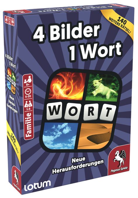 Kartenspiel bis zu 6 Spielern ab 8 Jahr(e) 18334G 4 Bilder 1 Wort 