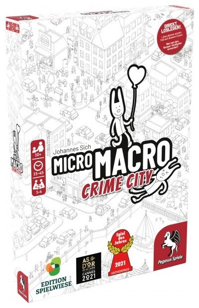 Brettspiel bis zu 4 Spielern ab 10 Jahr(e) 59060G MicroMacro: Crime City 