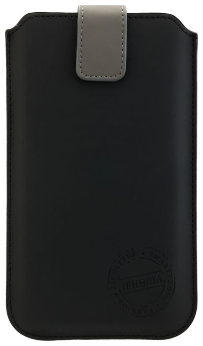 Ziehtasche für Jede Marke Apple iPhone 6 Plus/ Samsung N910 Galaxy Note 4  15465 (Schwarz) 