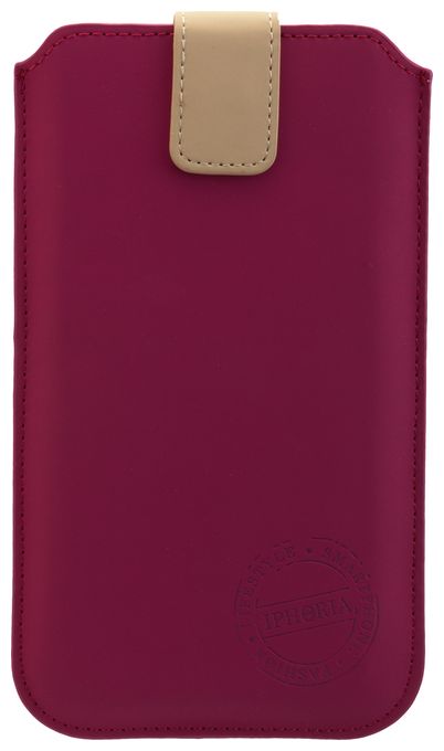 Ziehtasche für Jede Marke Apple iPhone 6 Plus/ Samsung N910 Galaxy Note 4  15469 (Magenta) 