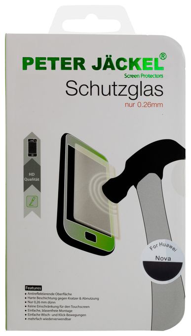 Klare Bildschirmschutzfolie Glas für  Huawei Nova 15862 