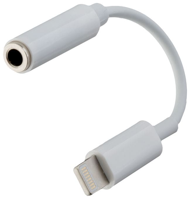 Buchse 3.5mm auf Lightning Stecker  17926 (Weiß) 