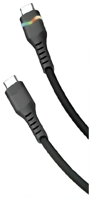 Stecker USB C auf USB C bis 65 W 1 m  20837 (Schwarz) 