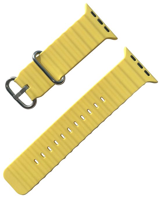 Armband Watch Ultra 49mm/ Watch 45/44mm (Series 4 - 9)/ 42mm (Series 1 - 3)  20943 (Gelb) 