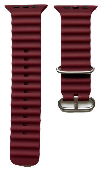 Armband Apple Watch Ultra 49mm/ Watch 45/44mm (Series 4 - 10)/ 42mm (Series 1 - 3)  21383 (Bordeaux) 