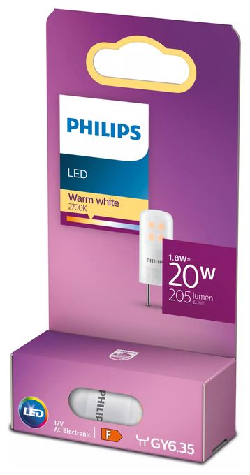 LED Lampe Stiftsockel GY6.35 EEK: F 205 lm Warmweiß (2700K) entspricht 20 W 8718699767914 