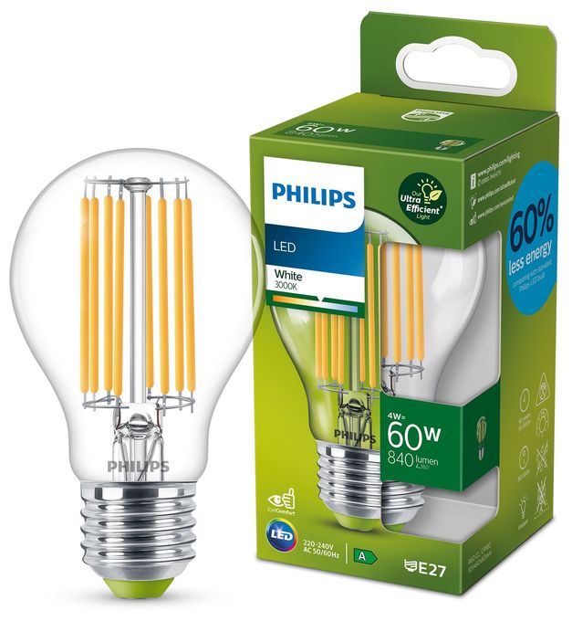 LED Lampe Tropfen E27 EEK: A 840 lm Warmweiß (3000K) entspricht 60 W 8719514343788 