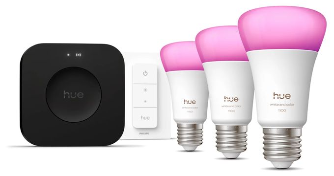 LED Set für intelligente Beleuchtung Multi Hue Starter Set White & Color Ambiance 