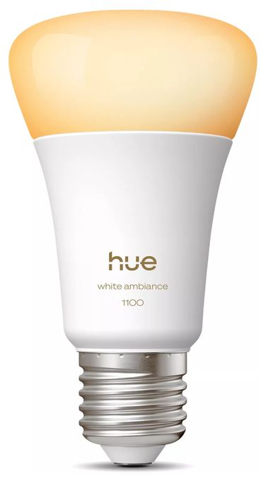 LED Intelligentes Leuchtmittel Warmweiß, Kaltweiße Hue White Ambiance A60 E27 – 1100 lm 