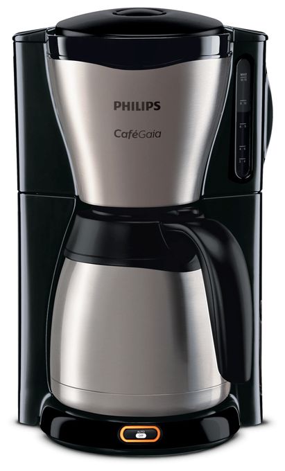 Mit Thermo-Kanne, Metall, Kaffeemaschine 