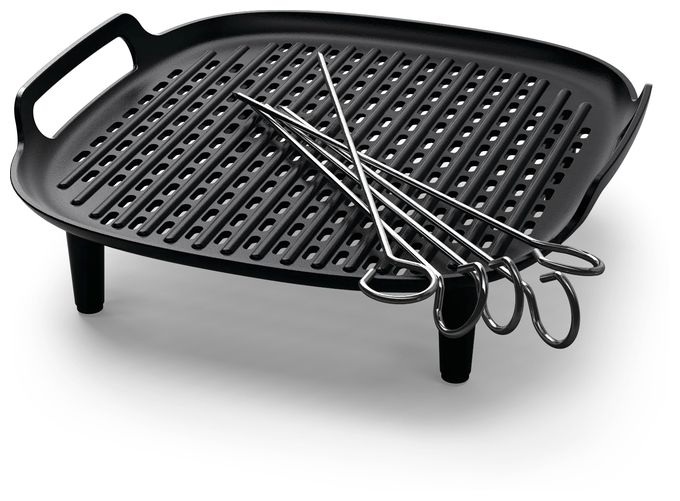 Grillboden &-Spieße für NA130, NA230, NA231, NA330, NA331, HD9270, HD9280 HD9946/00 