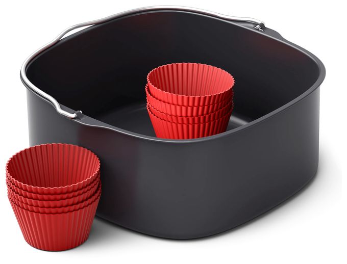 Gusseiserne Pfanne für HD9285, HD963X, HD965X, HD975X, HD976X, HD986X, HD987X HD9957/00 Set zum Backen XXL 