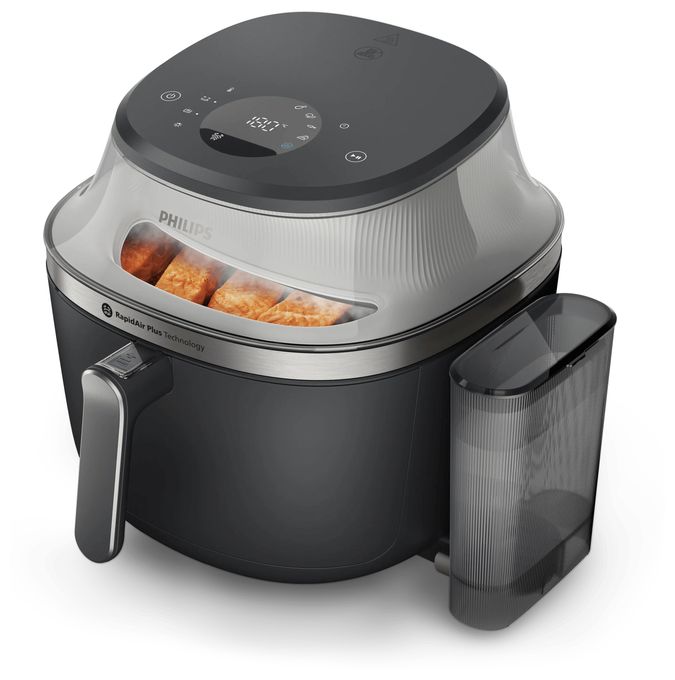 Heißluftfritteuse 7,2 l 2000 W  Series 5000 NA541/00 Dampf (Silber) 