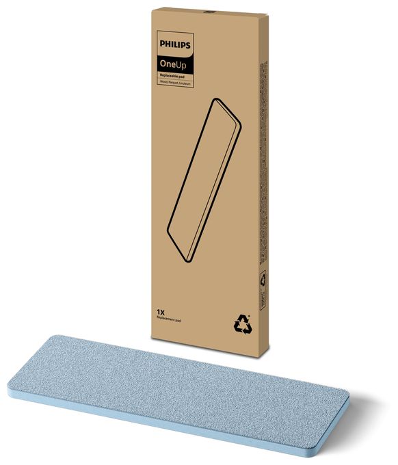 Philips OneUp Ersatz-Pad - Echtholz, Parkett, Linoleum - Einzelpack 